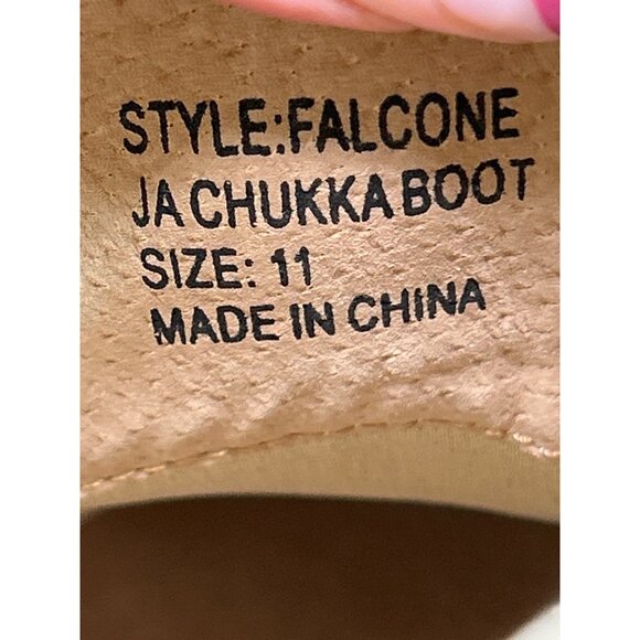 Joseph Abboud Mens Canvas Chukka Boots Size 11 Beige NWOB main image 7